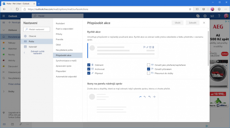 Službu Outlook od Microsoftu postihly výpadky
