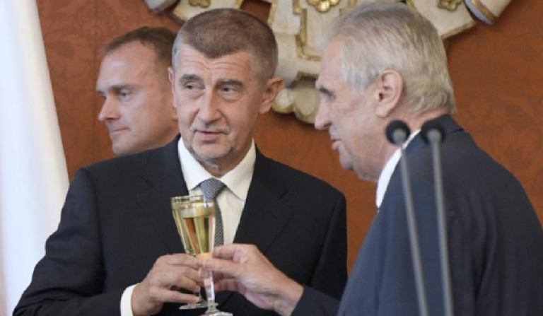 Premiér Andrej Babiš a prezident Miloš Zeman