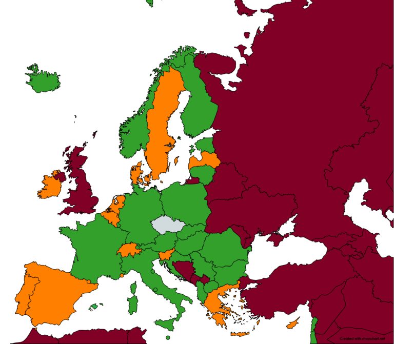 Ministerstvo zdravotnictví aktualizovalo cestovatelský semafor, Chorvatsko bude od pondělí 28. června zelené. Kanárské ostrovy budou nově v červené kategorii