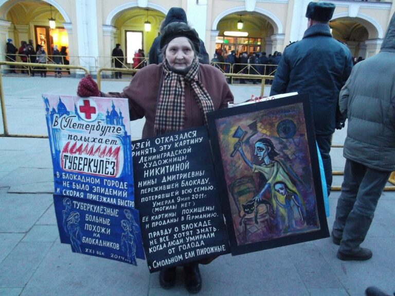 Známu obyvatelku obleženého Leningradu v Petrohradě byla zadržena