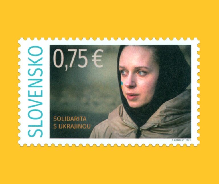 Slovensko vydává poštovní známku solidárně s Ukrajinou