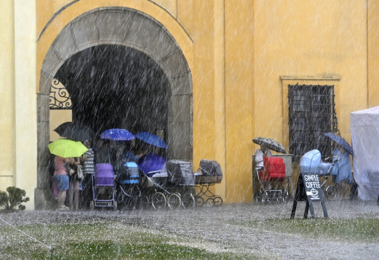 Bouřky na východě Čech poničily stromy, voda tekla do budov