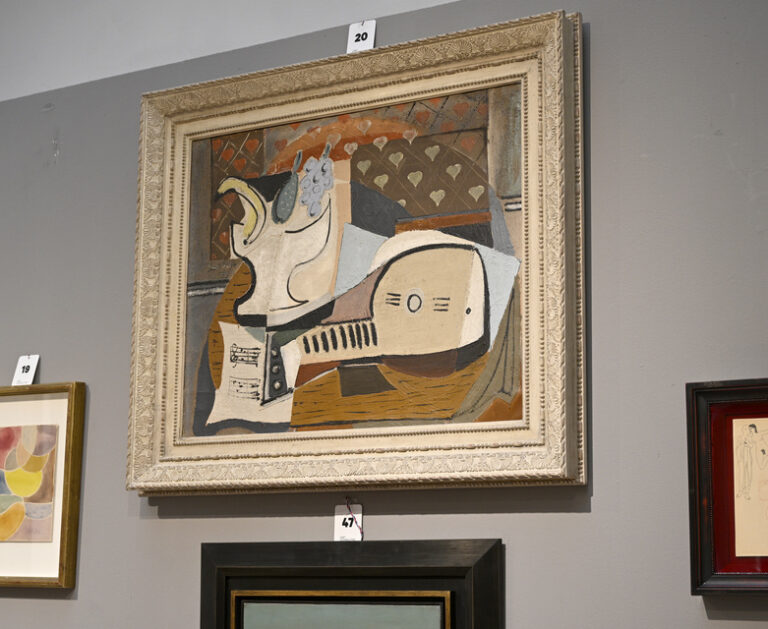 Fillův obraz Podnos s ovocem a mandolína se v aukci prodal za 11,4 milionu Kč