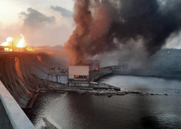 Ruské útoky na ukrajinské vodní elektrárny