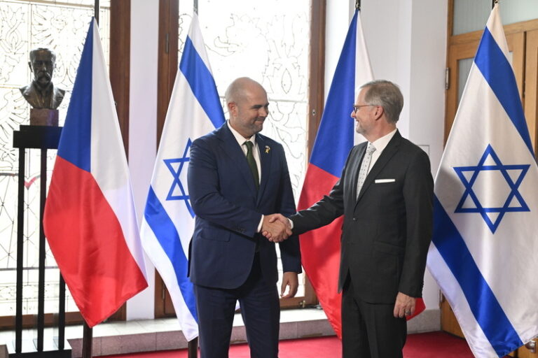 Fiala mluvil s předsedou Knesetu o situaci v Izraeli i obranné spolupráci