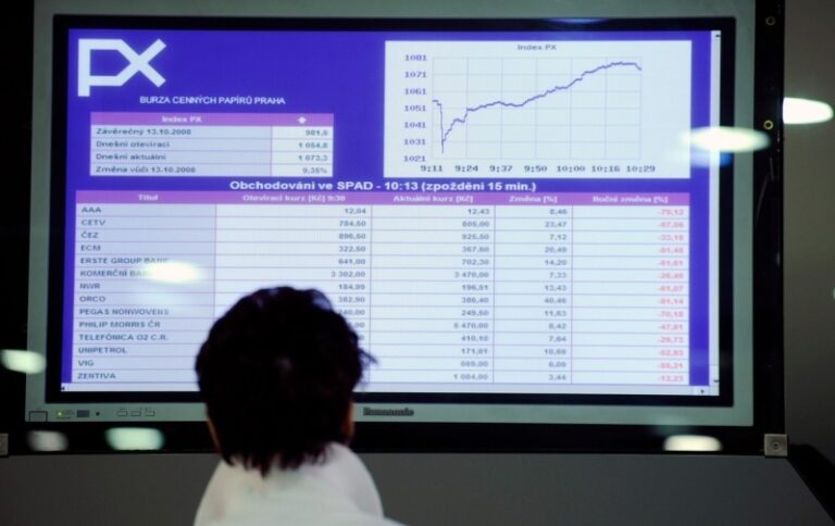 Pražská burza rostla sedmý den v řadě, PX uzavřel nejvýše od půlky června 2008
