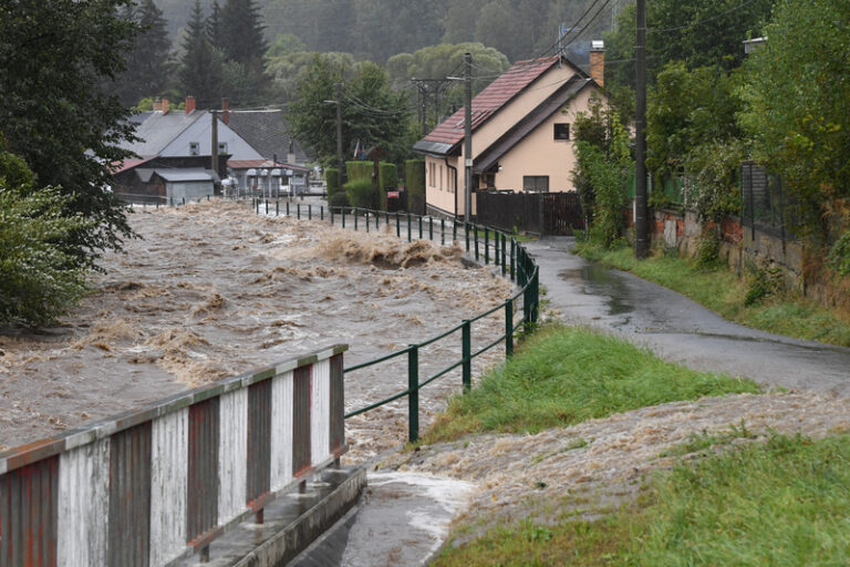 Během povodní padl 127 let starý český rekord v objemu srážek za den