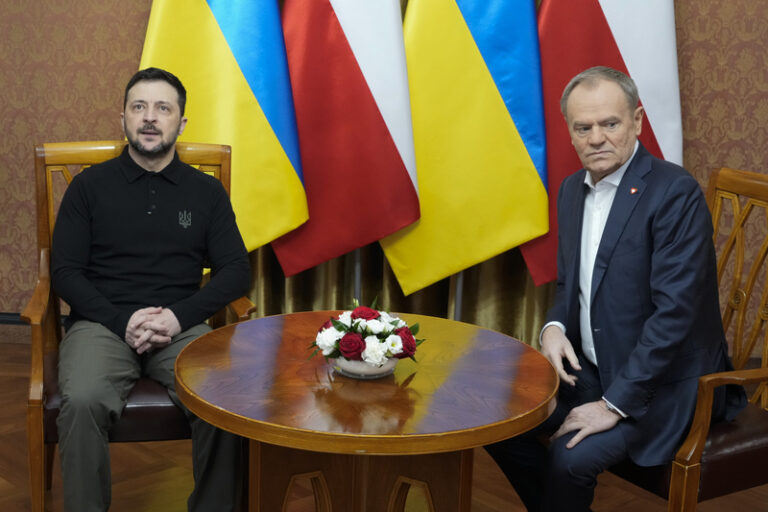 Ukrajinský prezident Zelenskyj je na návštěvě v Polsku