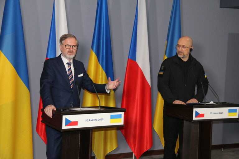 Fiala na Ukrajině přislíbil další všestrannou podporu ze strany Česka