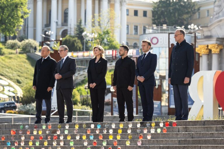 Společná návštěva evropských lídrů v Kyjevě: Jednota Evropy tváří v tvář ruské agresi