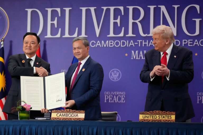 Trump byl u podpisu dohody o příměří mezi Thajskem a Kambodžou