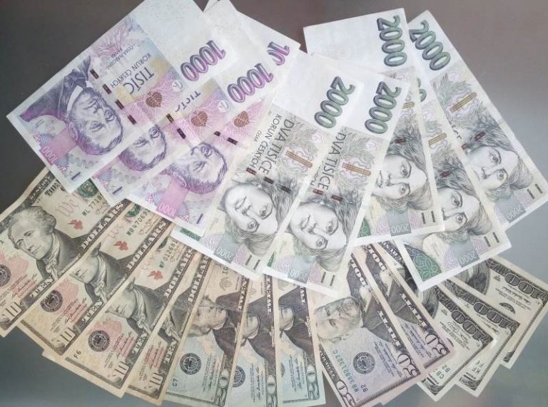 Koruna zakončila k dolaru nejsilnější za téměř osm let, k euru stagnovala