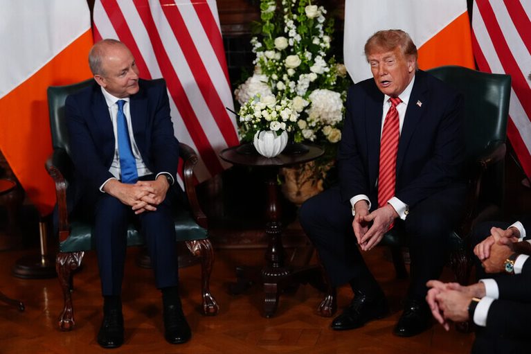 Trump na návštěvě Dublinu řekl, že by moc rád viděl Irsko sjednocené